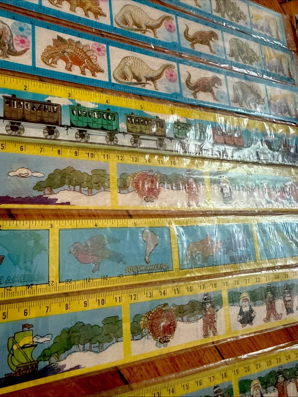 Vintage 3D lenticular 12 inch rulers Lantor OTC new in package - photo 9