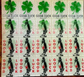 1960s Vari-Vue Old Crow good luck lenticular uncut sheet of 20