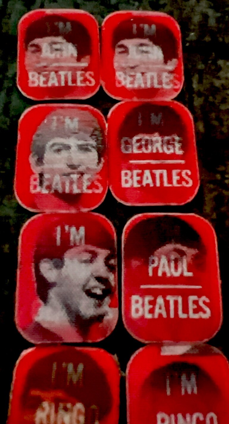 1960s Beatles vending Vari-Vue unused ring inserts set - photo 6
