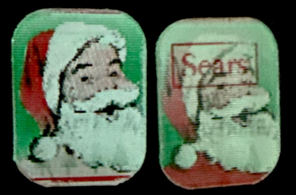 2-Sears Has Everything Advertising VTG RING INSERTS 3D Flicker Christmas Santa - photo 2