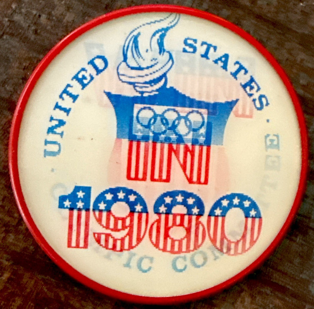 1980 US Olympic Committee Vari-Vue flicker lenticular pin