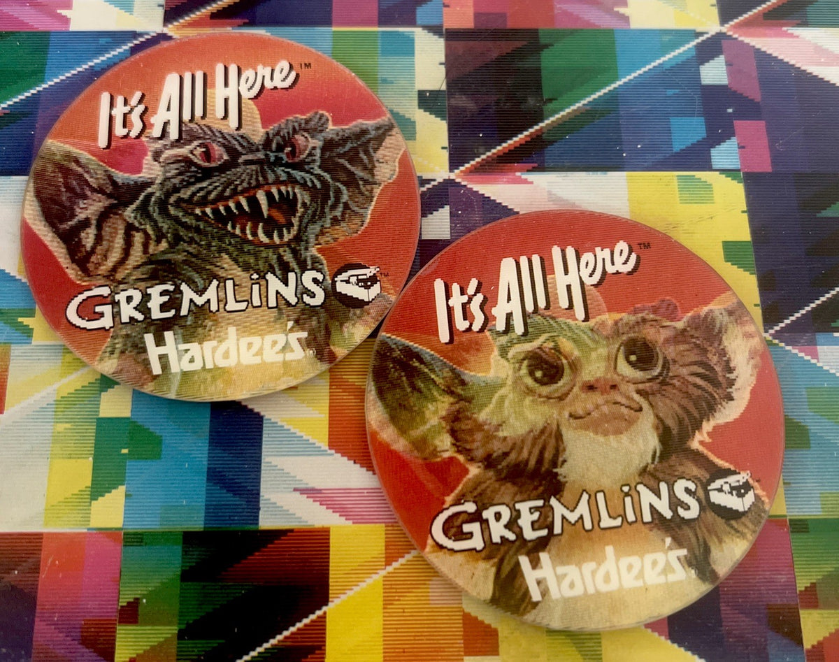 Gremlins Hardee's promotional employee premium Vari-Vue pin