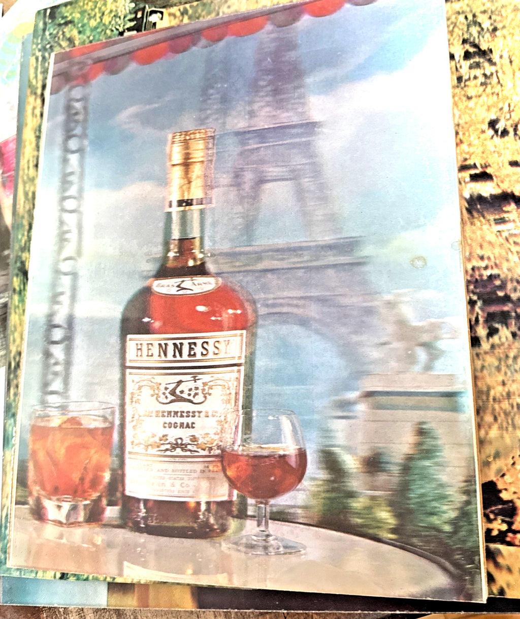 Vintage Vari-Vue Hennessy Cognac Eiffel Tower lenticular 3D picture - photo 2