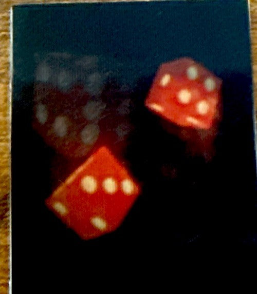 Vintage R. Munn lenticular tossing dice 7-11 - photo 2