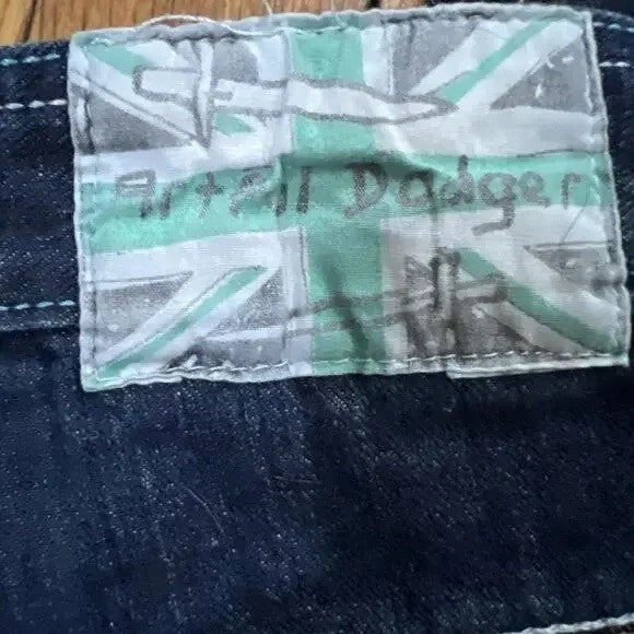 Vintage Artful Dodger Y2K baggy denim jeans embroidered size 34 - photo 5