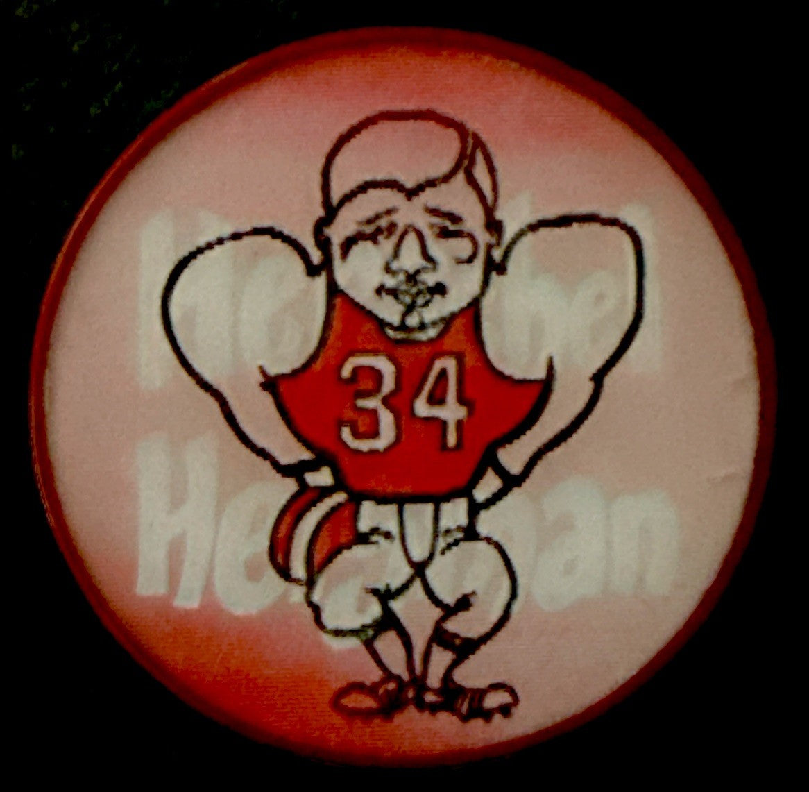 UGA Georgia Vari-Vue flasher pinback Herschel Walker for Heisman