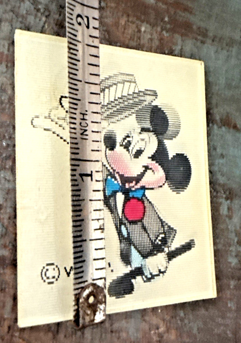 1960s CHEERIOS MICKEY MOUSE & TOP HAT VARI VUE MINT LENTICULAR FLICKER TOY PRIZE - photo 5