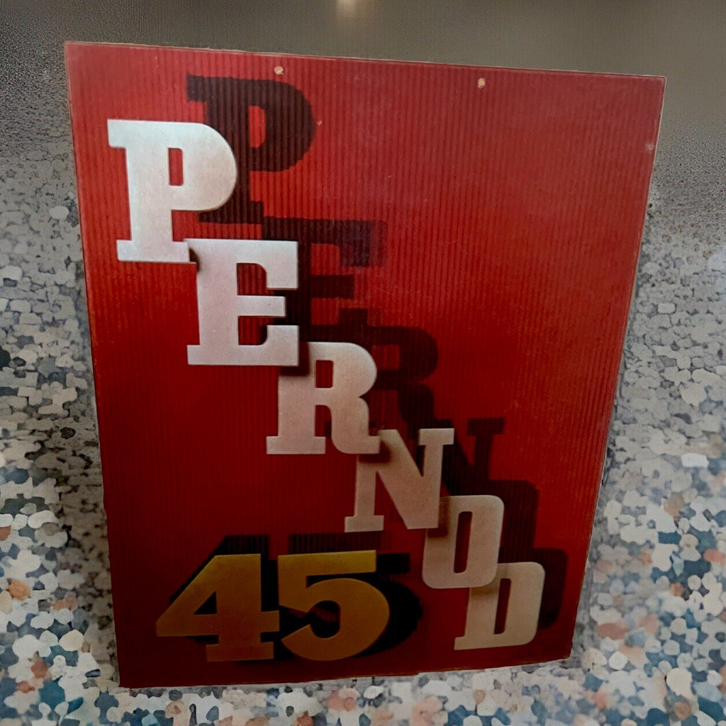 1950s Vari-Vue Pernod 45 whisky sign 14x11 Grafa Paris - photo 2