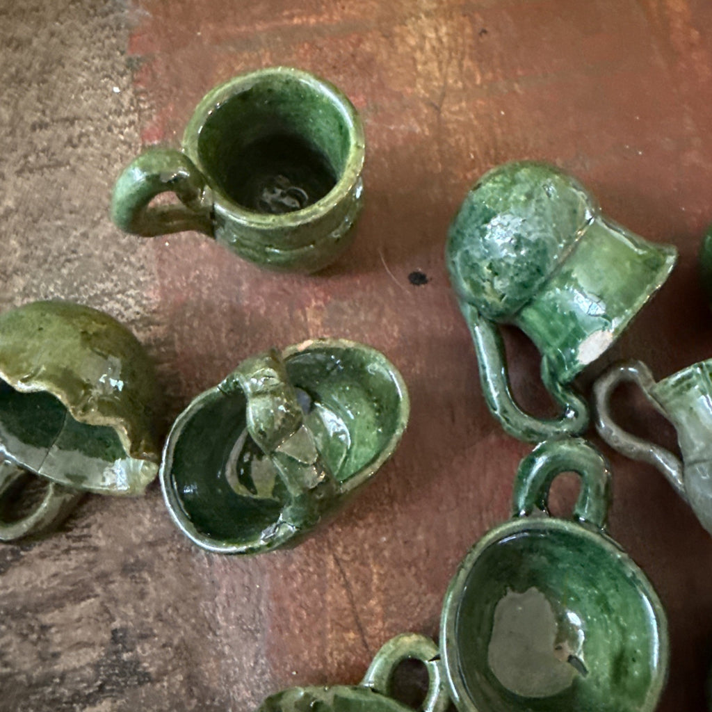 Vintage Mexican pottery miniatures dollhouse lot of 40 - photo 4
