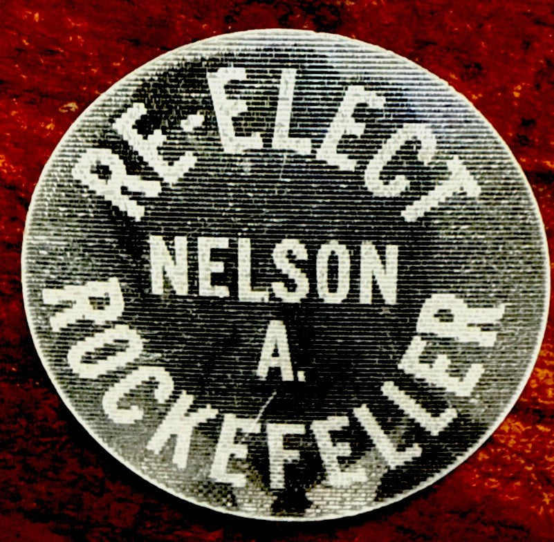 1960s political flicker Vari-Vue re-elect Nelson Rockefeller