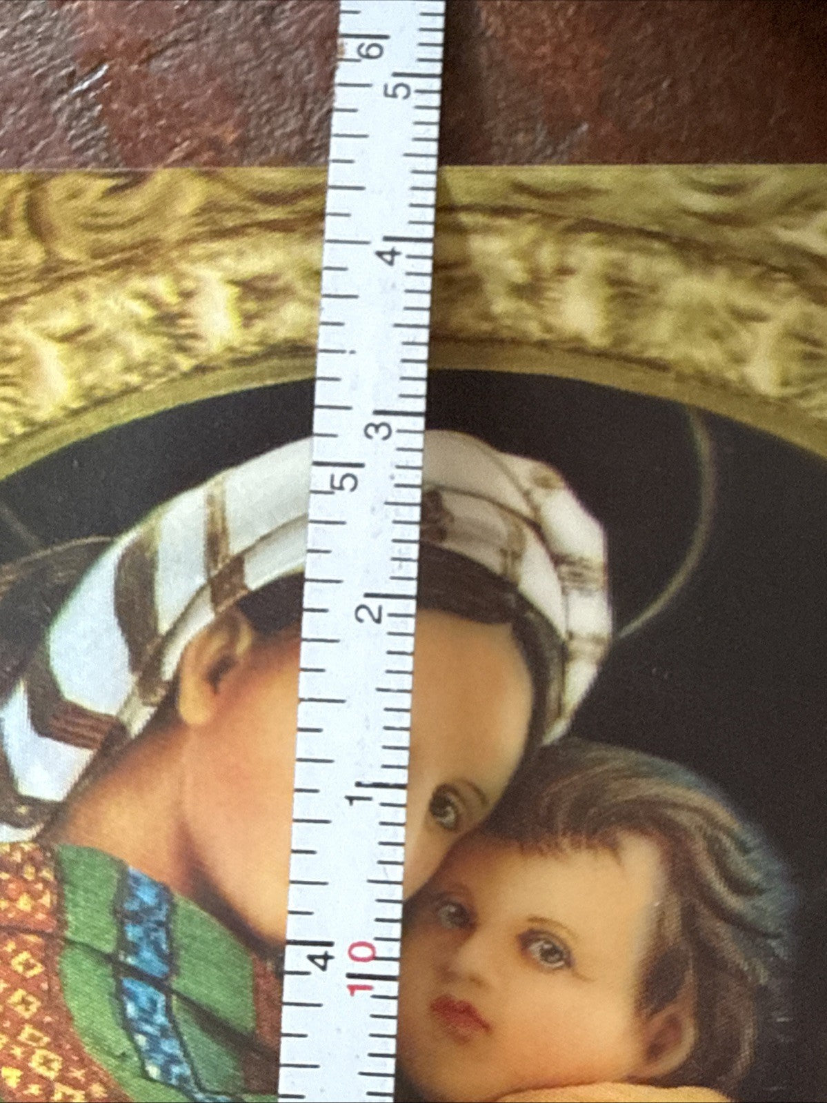 Vintage Toppan Japan 3D lenticular Madonna and child picture - photo 5