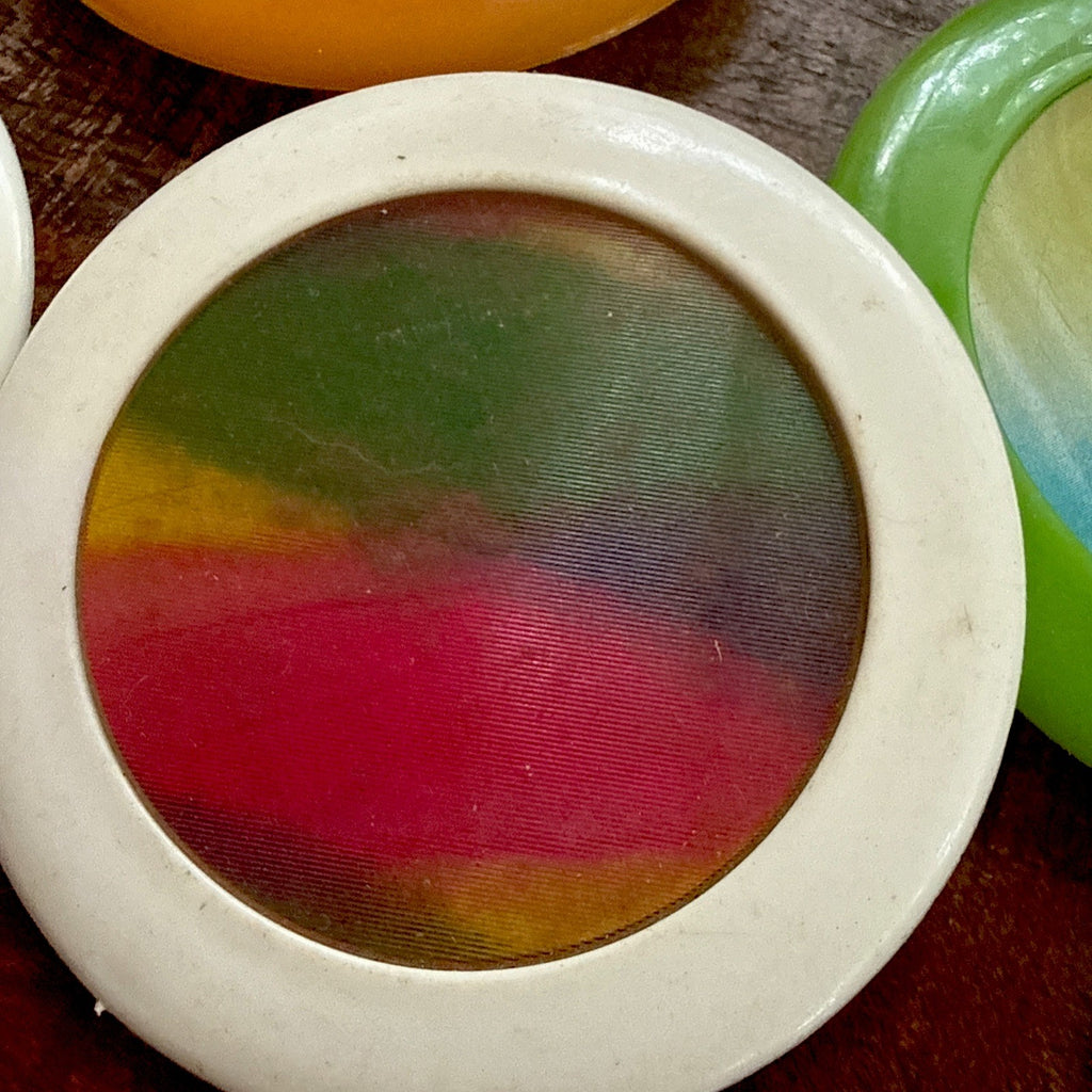 1960s Vari-Vue psychedelic gears wave interchangeable badges - photo 7