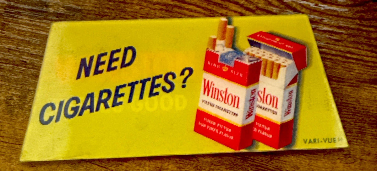 1960s VARI VUE WINSTON CIGARETTES ADVERTISING FLICKER NOS - photo 2