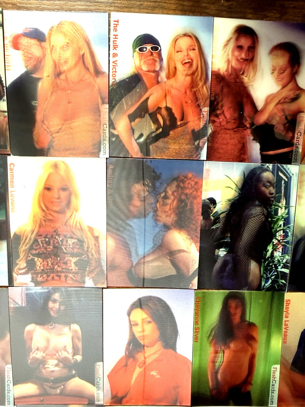 Set 1 & 2 1990s Lenticular Moving Motion Flesh XXX Cards Mike Tyson Hulk Redman - photo 7