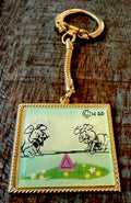 Hanna-Barbera Pixie and Dixie 1960s Vari-Vue lenticular keychain