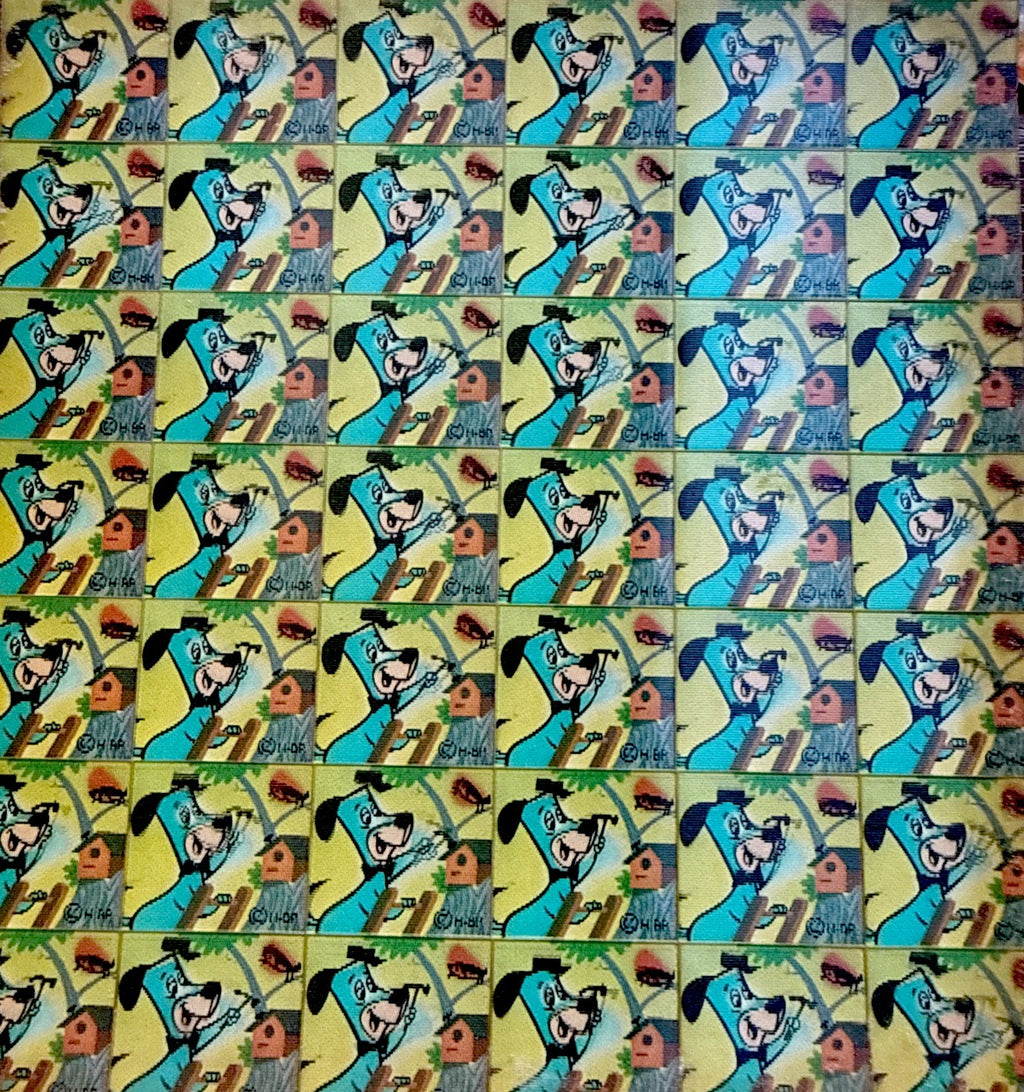 1960s Vari-Vue Huckleberry Hound uncut sheet of 42 lenticular flickers