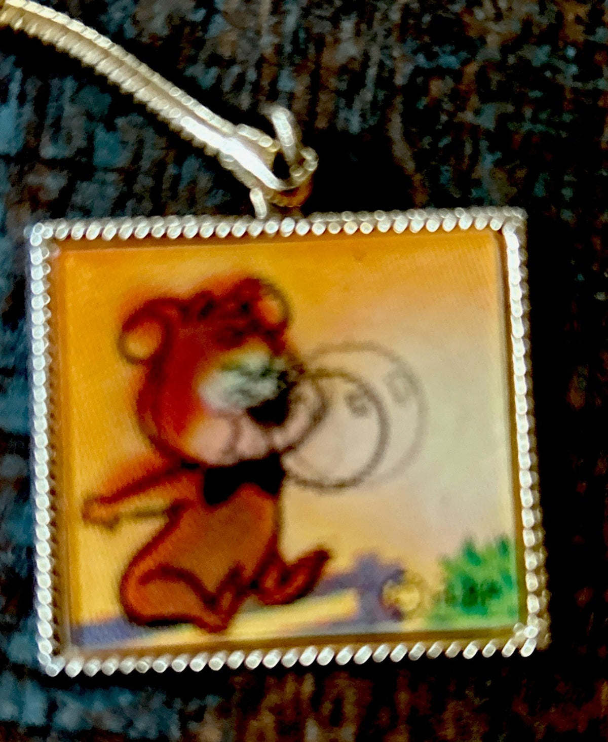 Hanna-Barbera Vari-Vue 1964 Sugar Bear Post cereal lenticular keychain - photo 4