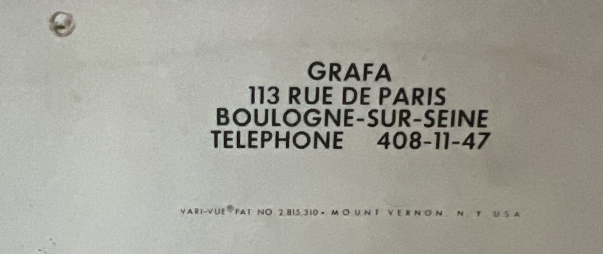 1950s Vari-Vue Pernod 45 whisky sign 14x11 Grafa Paris - photo 6