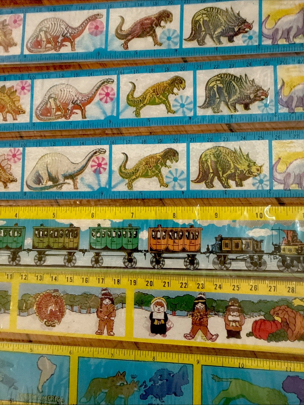 Vintage 3D lenticular 12 inch rulers Lantor OTC new in package - photo 7