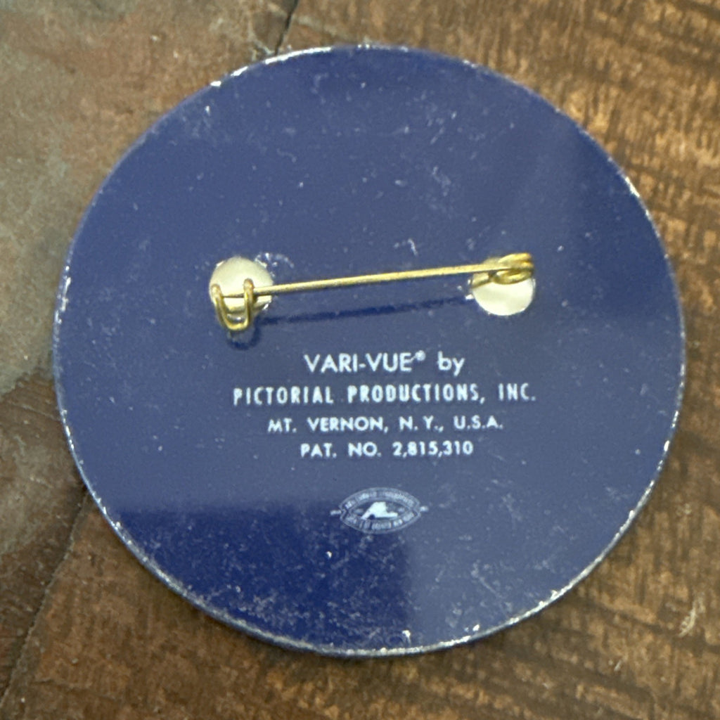 1970'S RARE VTG VARI VUE HAVE A PEP DAY LENTICULAR FLICKER FLASHER PIN NOS - photo 5