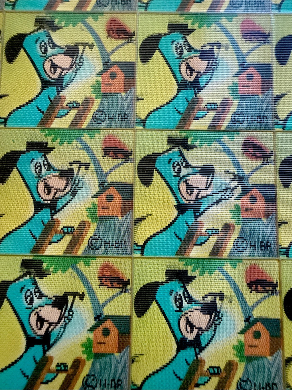 1960s Vari-Vue Huckleberry Hound uncut sheet of 42 lenticular flickers - photo 2