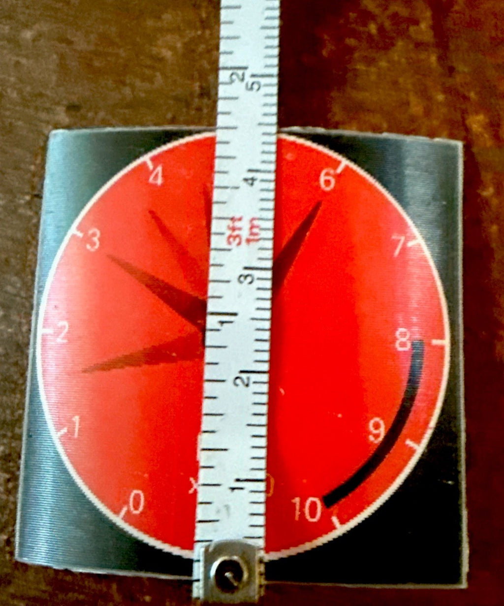 1960s Vari Vue red speedometer moving motion unused stickers - photo 6
