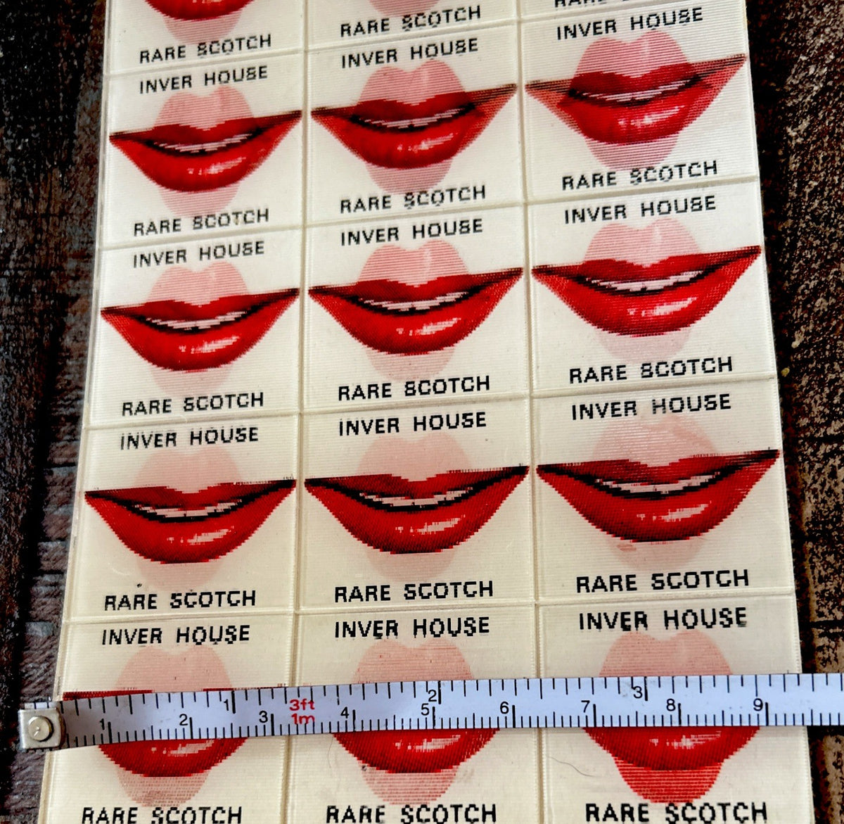 1956 Vari-Vue uncut sheet Inver House scotch flickers - photo 5