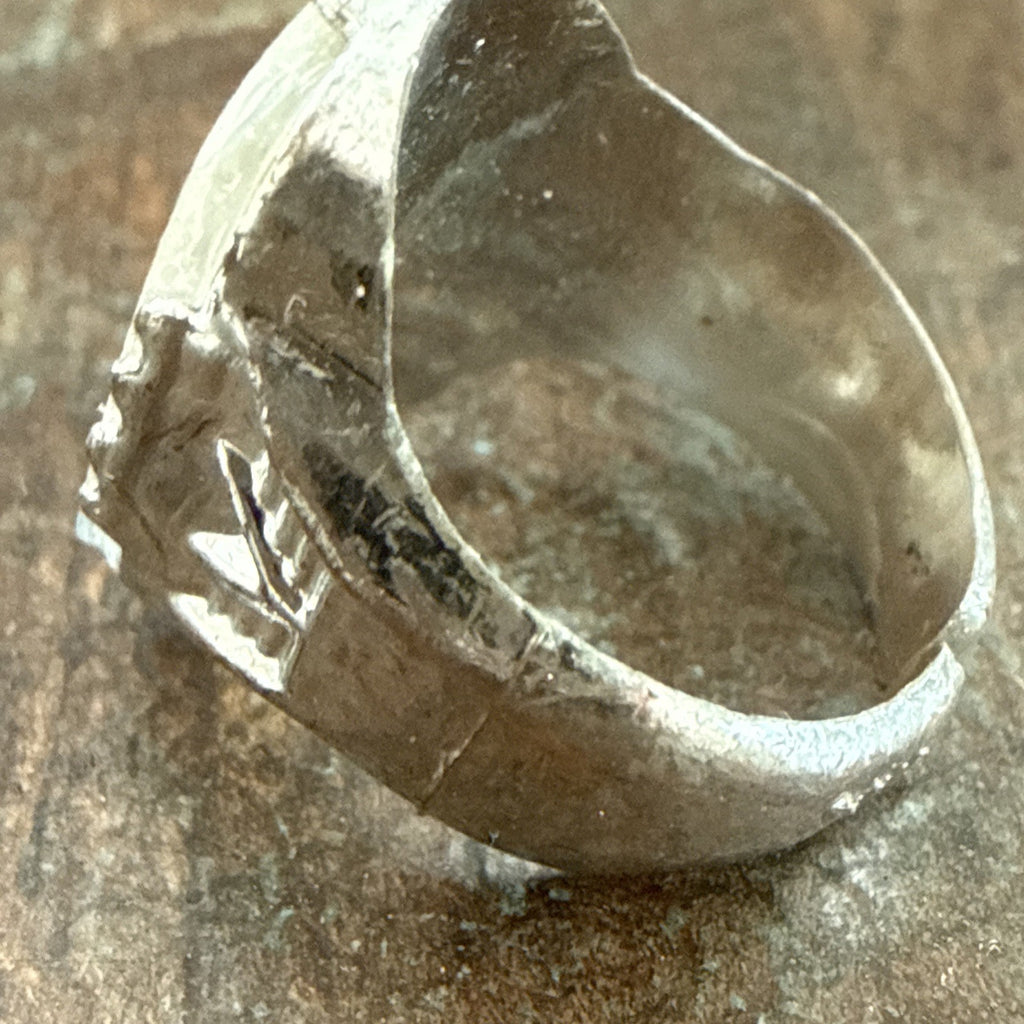 1960s Vari-Vue flicker toy prize boy paddling canoe ring - photo 5