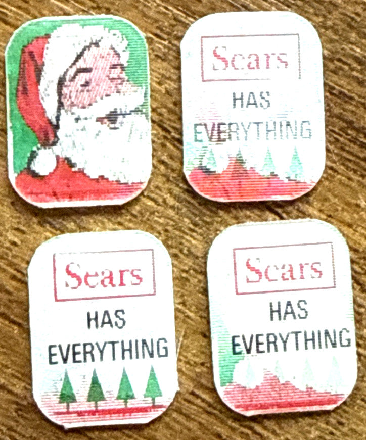 1960s Sears Christmas promo Santa Claus Vari-Vue flicker ring inserts - photo 2