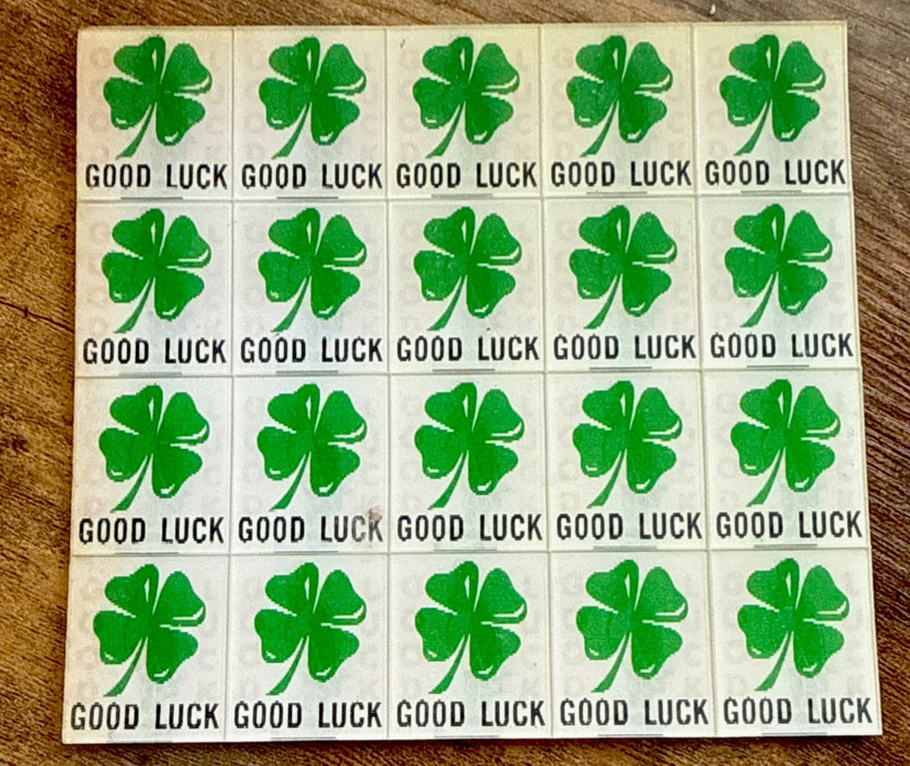 1960S VARI VUE OLD CROW GOOD LUCK LENTICULAR 2 PHASE UNCUT SHEET OF 20 - photo 3