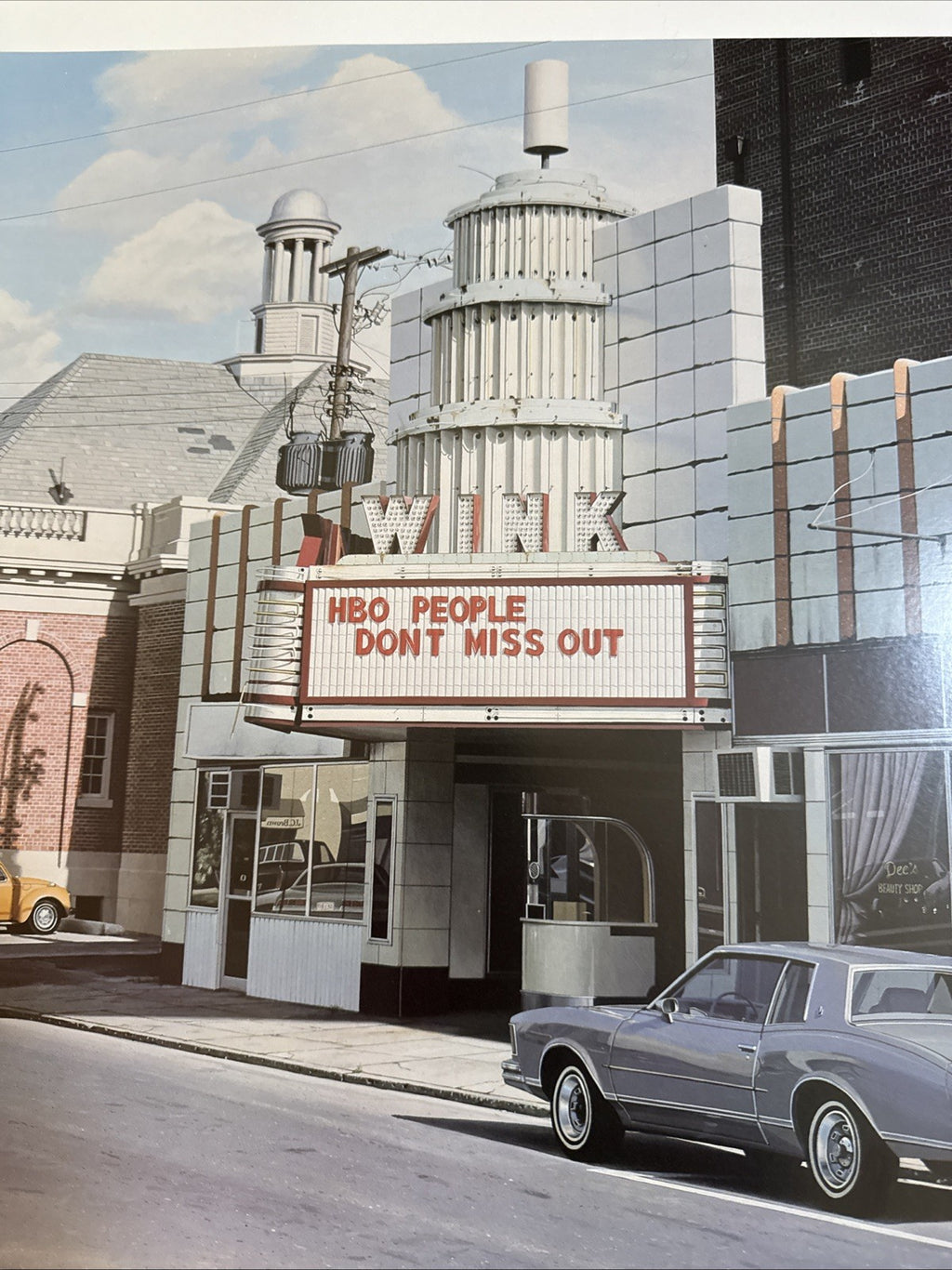 DAVIS CONE The Wink Theater/Playhouse SIGNED 19" x 20.75" Offset Lithograph 1975 - photo 4