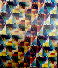 1960s Vari-Vue psychedelic geometrical moving motion art 14x16