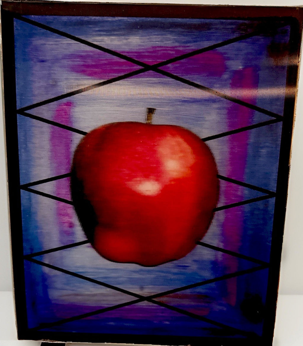 3D lenticular Depthography R. Munn suspended apple 8x10 - photo 2