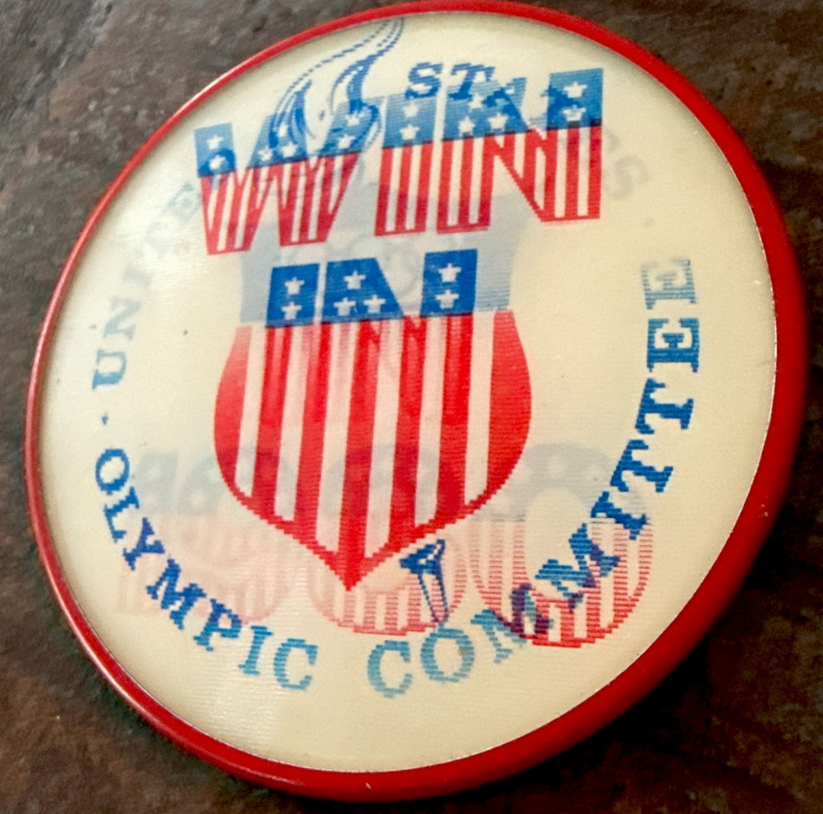 1980 US Olympic Committee Vari-Vue flicker lenticular pin - photo 3