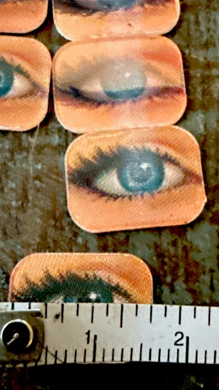 1960s Vari-Vue blinking blue eye flicker unused ring inserts - photo 4