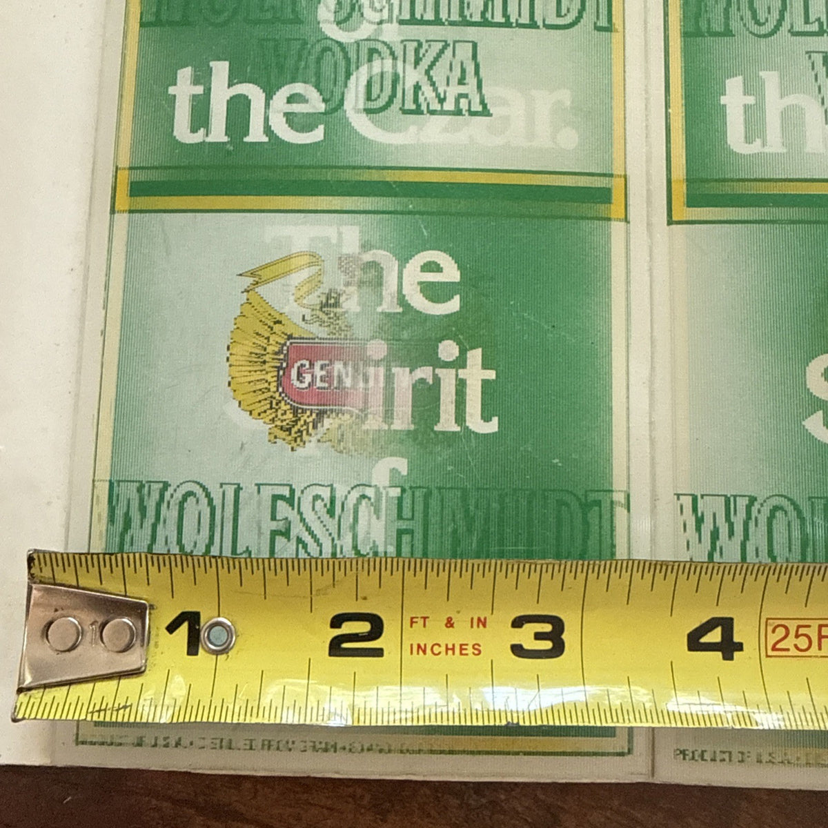 Rare Vtg Vari Vue lenticular WOLFSCHMIDT VODKA AD DISPLAY SHEET NOS - photo 7