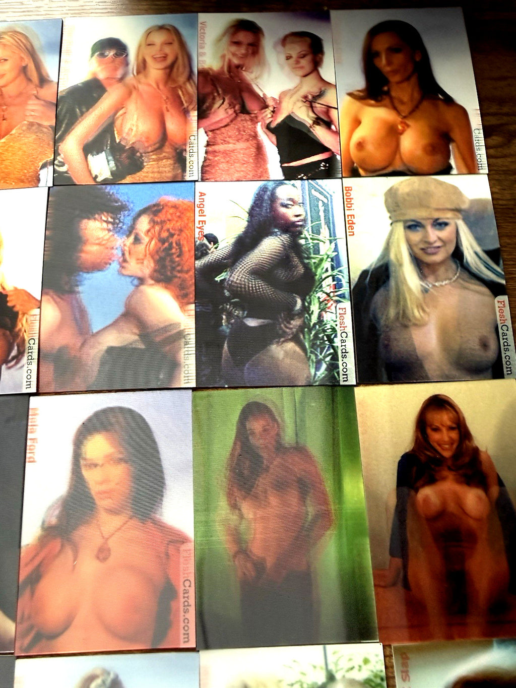 Set 1 & 2 1990s Lenticular Moving Motion Flesh XXX Cards Mike Tyson Hulk Redman - photo 10