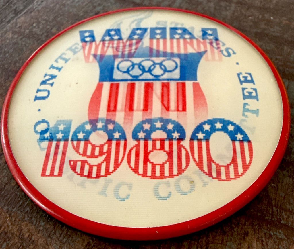 1980 US Olympic Committee Vari-Vue flicker lenticular pin - photo 2