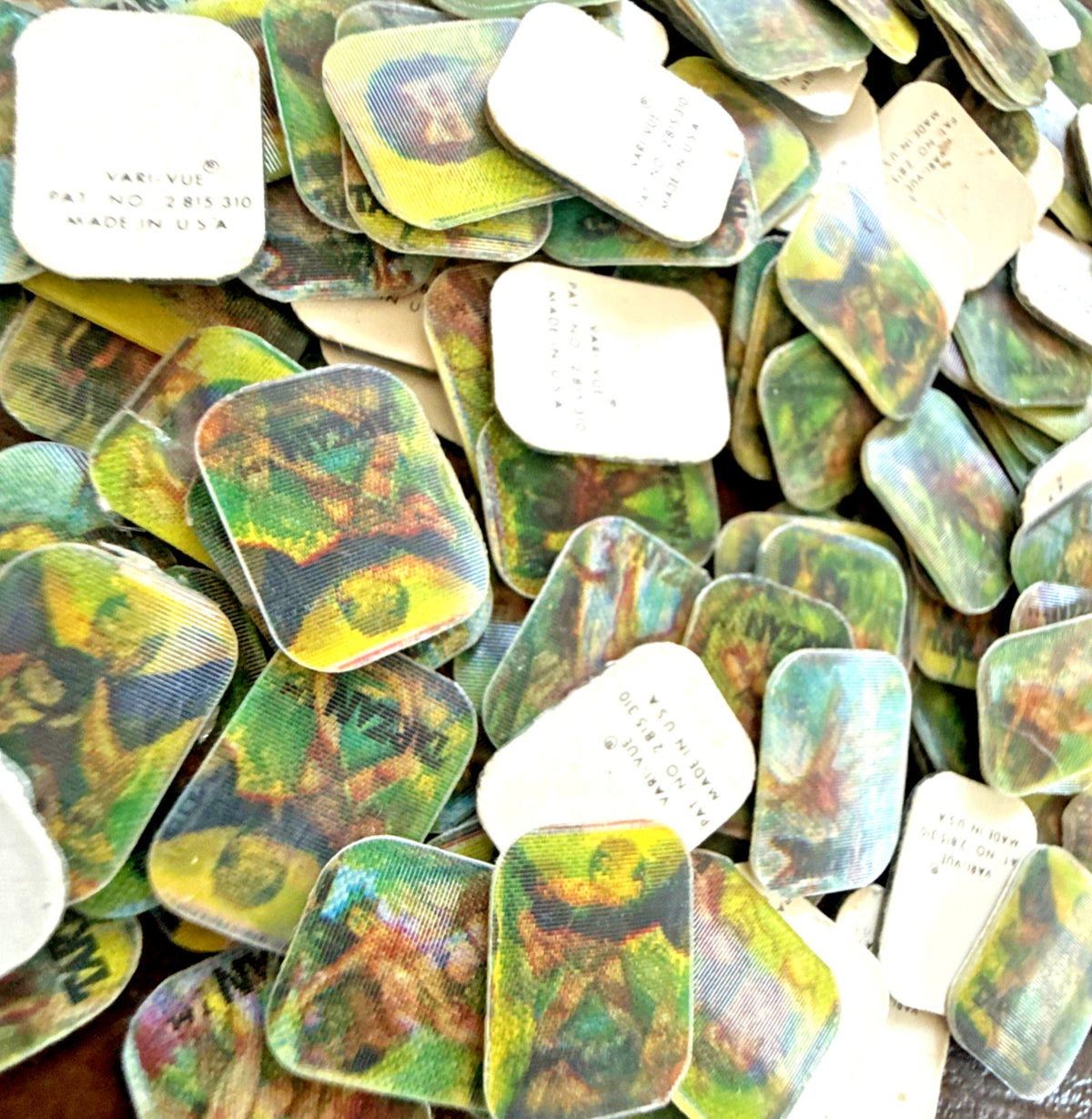 Tarzan 1960s Vari-Vue unused ring inserts inventory lot of 155 - photo 2