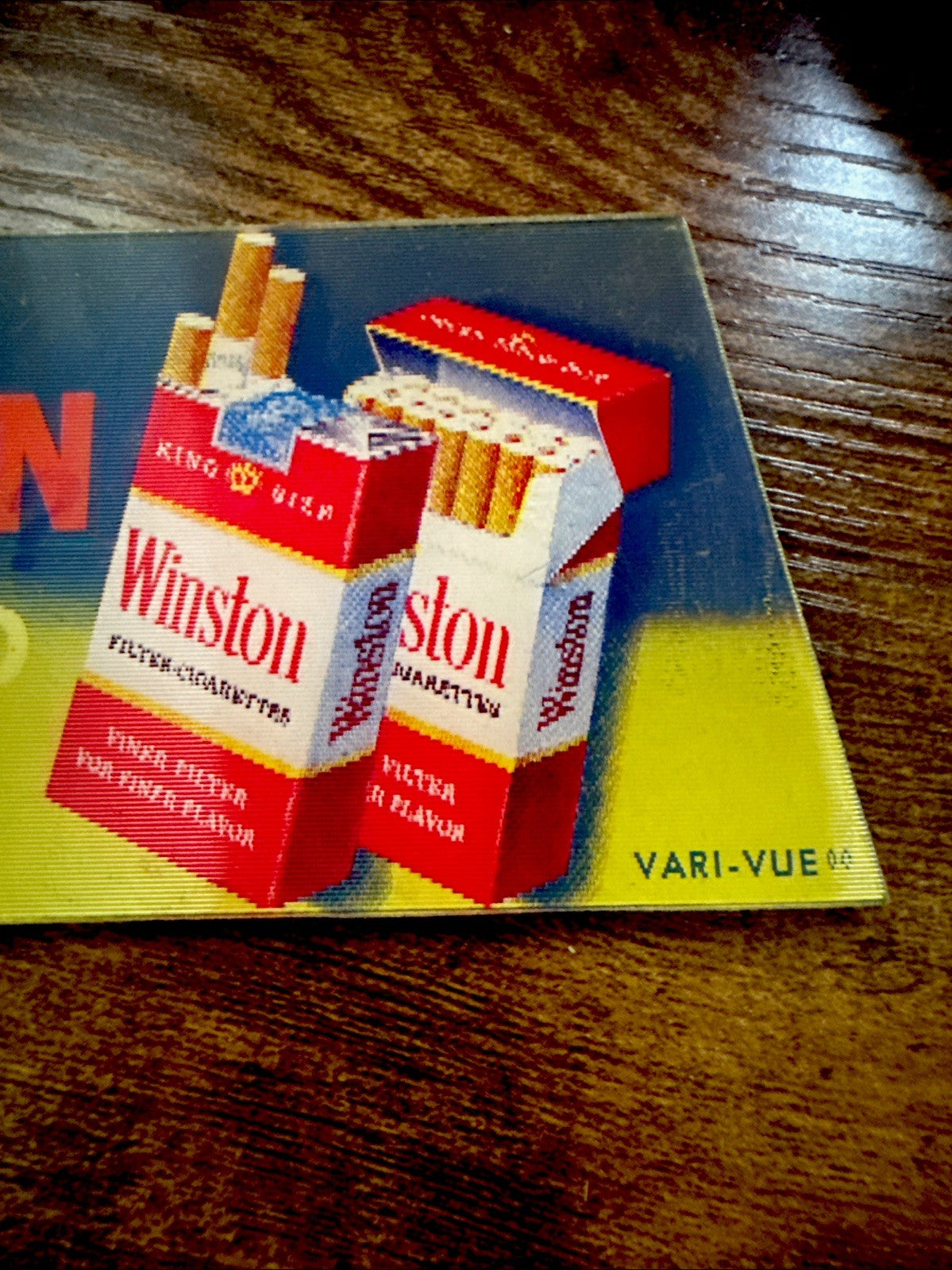 1960s VARI VUE WINSTON CIGARETTES ADVERTISING FLICKER NOS - photo 3