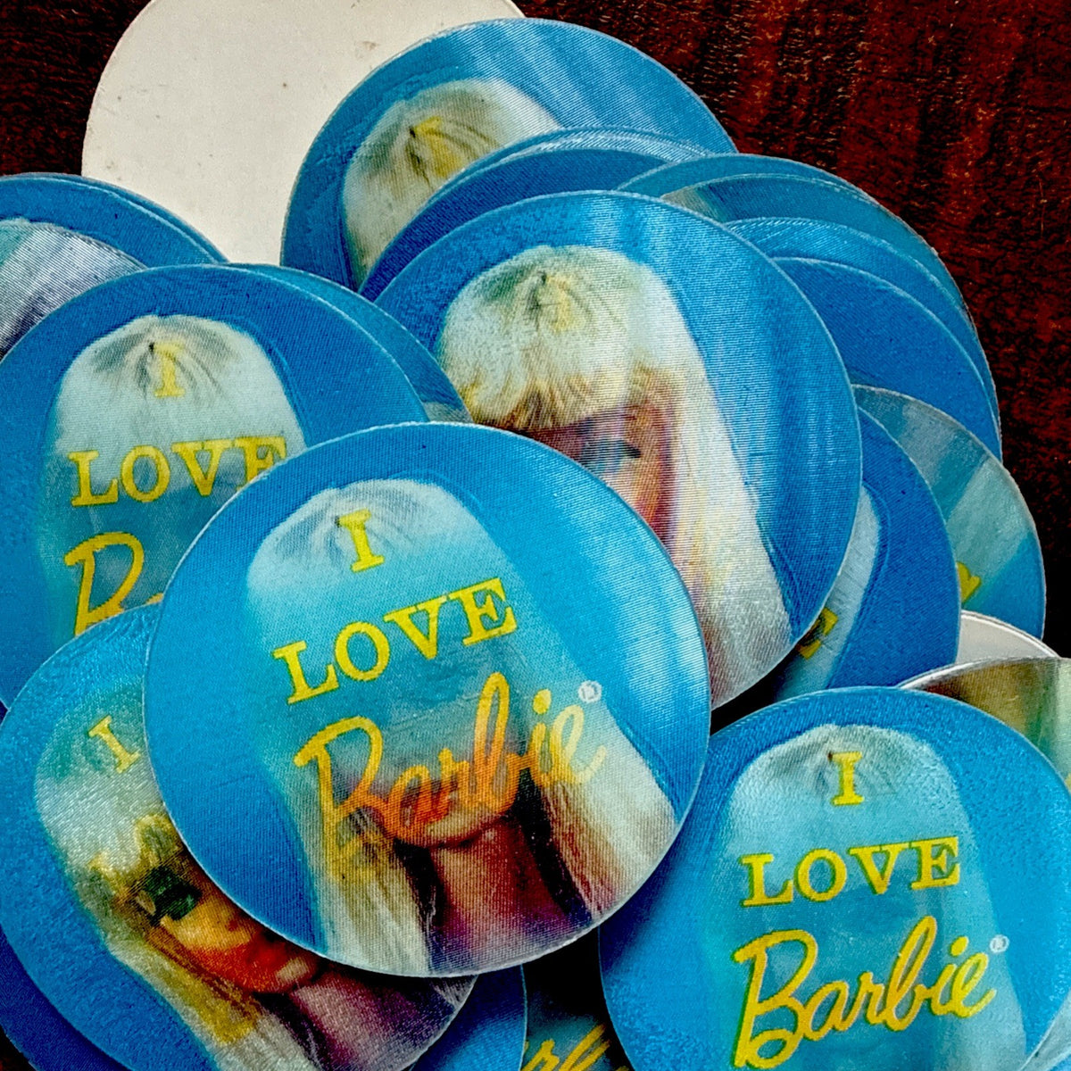 25-I LOVE BARBIE 1960s VARI-VUE FLICKER FLASHER DISC LENTICULAR DOLL PROMO NOS - photo 2