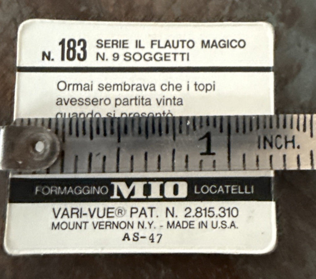 1960s Flauto Magico Formaggino MIO Locatelli Vari-Vue set - photo 6