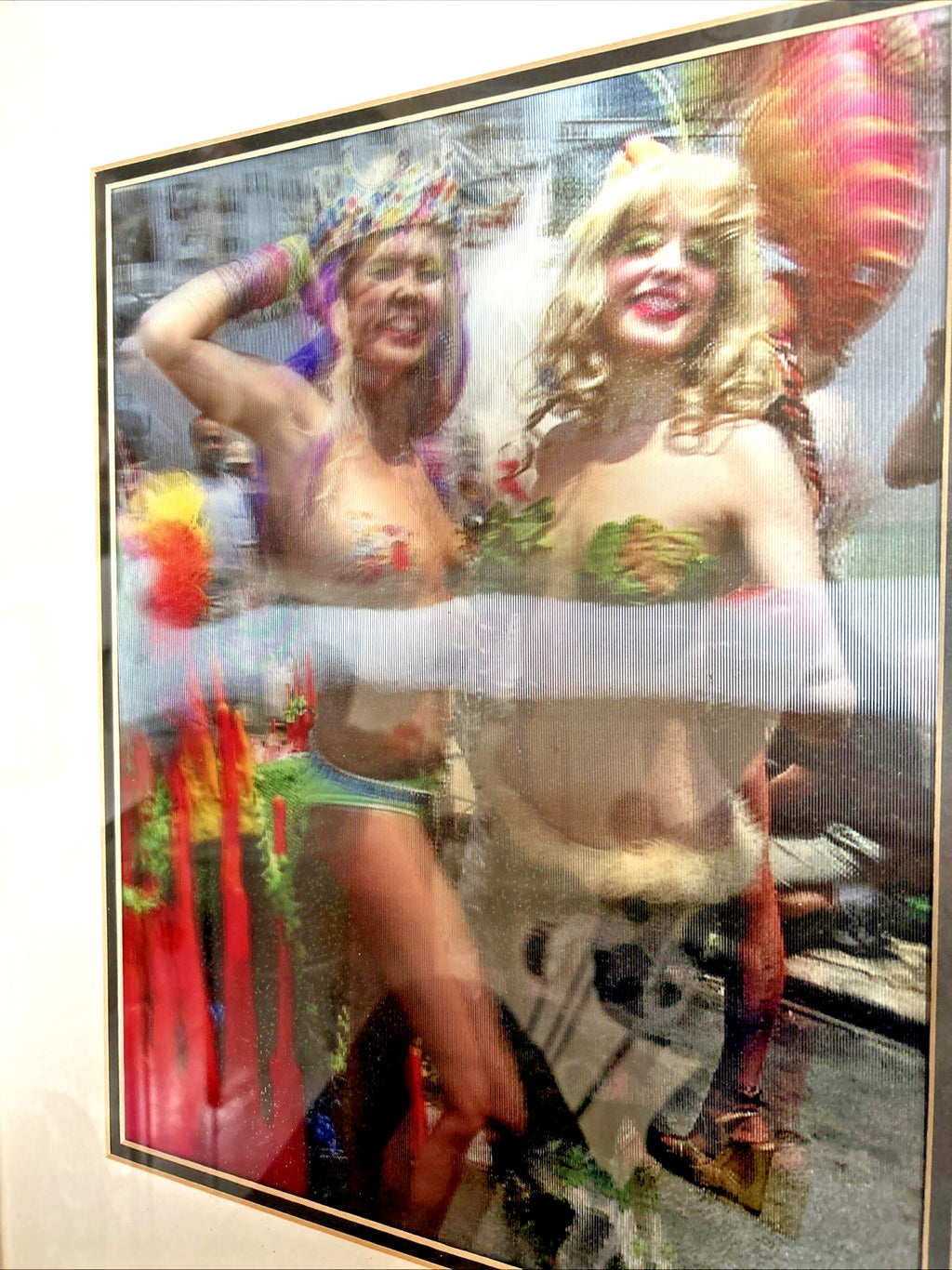 1999 Robert Munn 3D lenticular two blonde mermaids signed and framed - photo 3