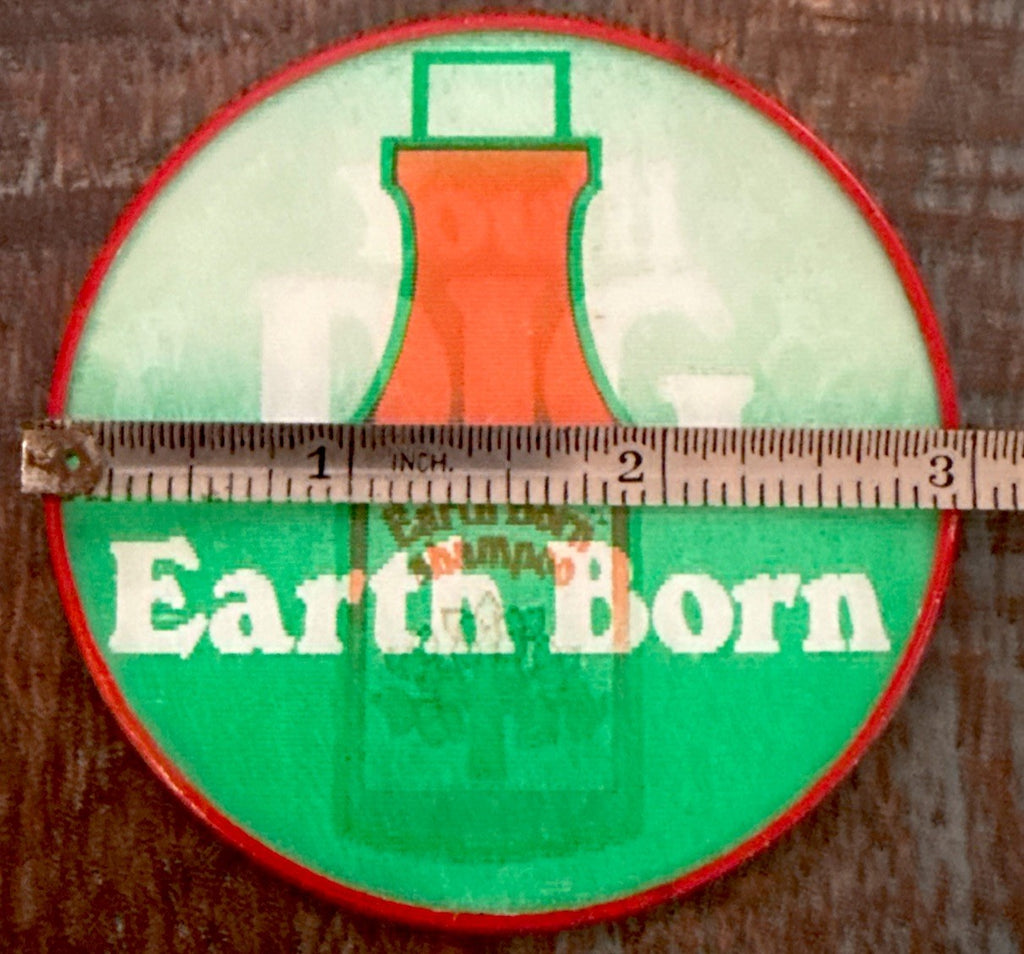 1970 EARTH BORN SHAMPOO VARI-VUE PINBACK BUTTON LENTICULAR RETRO ADVERTISING - photo 5