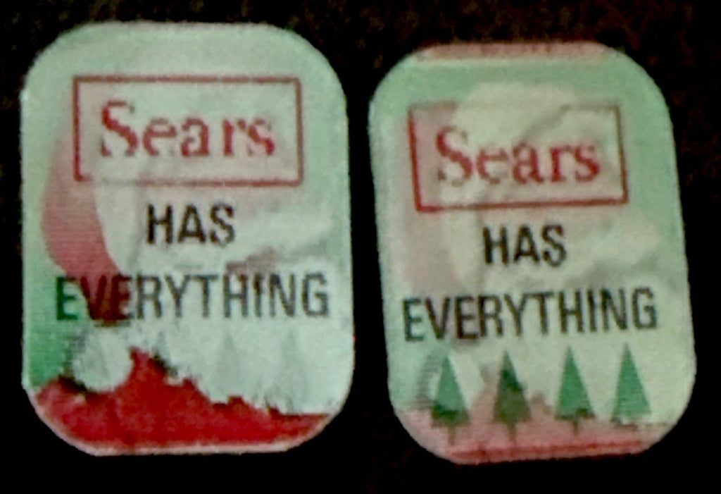 2-Sears Has Everything Advertising VTG RING INSERTS 3D Flicker Christmas Santa - photo 3