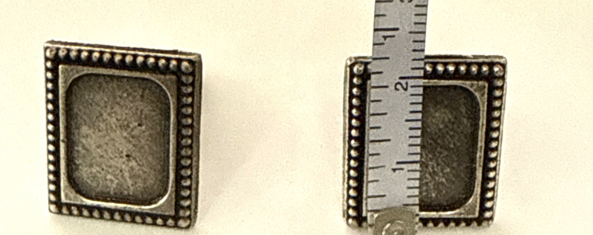 Set of 2 Vintage Vari Vue TIE CLIP BLANKS ADD YOUR FAV LENTICULAR NOS - photo 2