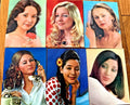 1970s Toppan lenticular postcards winking girls 3D ephemera