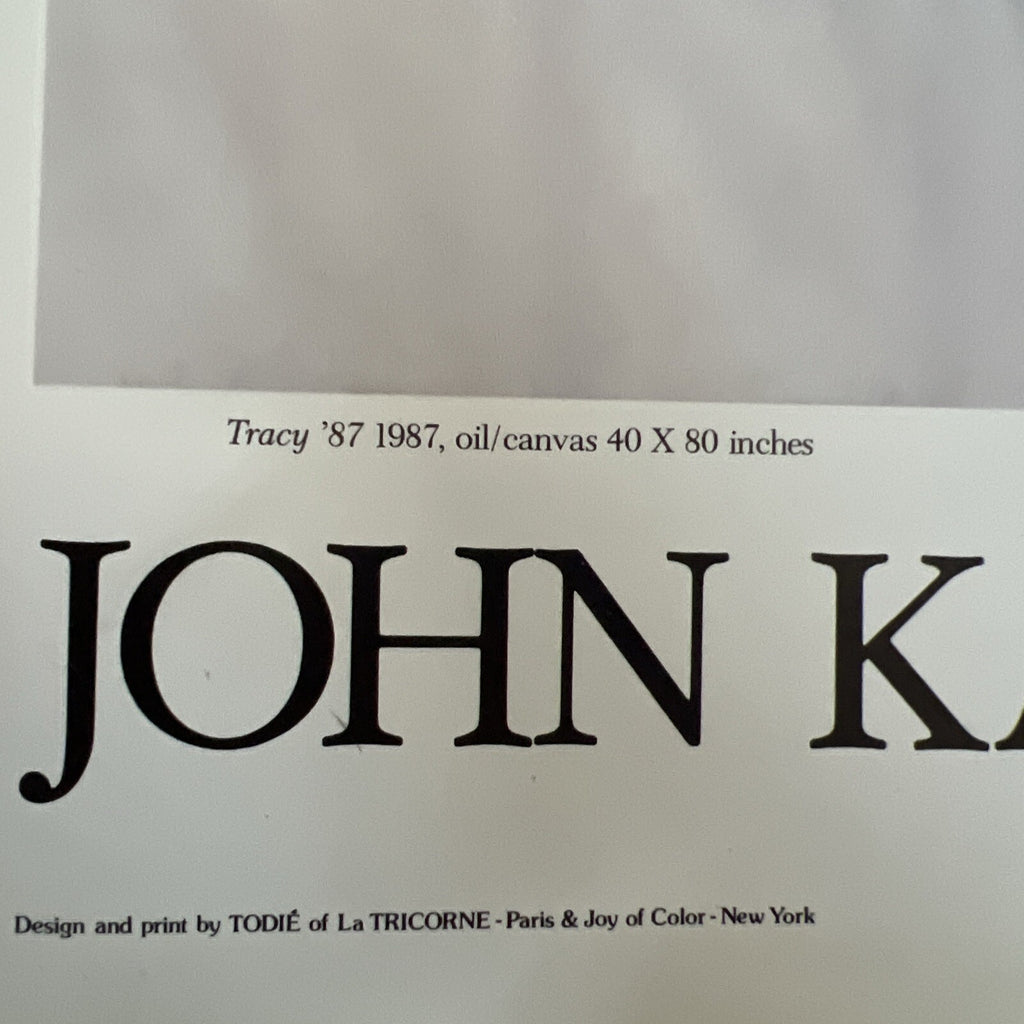 JOHN KACERE POSTER TRACY 1987 Rare HTF NM NOS 25x17 - photo 2