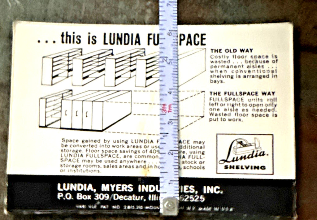 Vari Vue Lunia Shelving Myers Industries 1957 lenticular business card - photo 7
