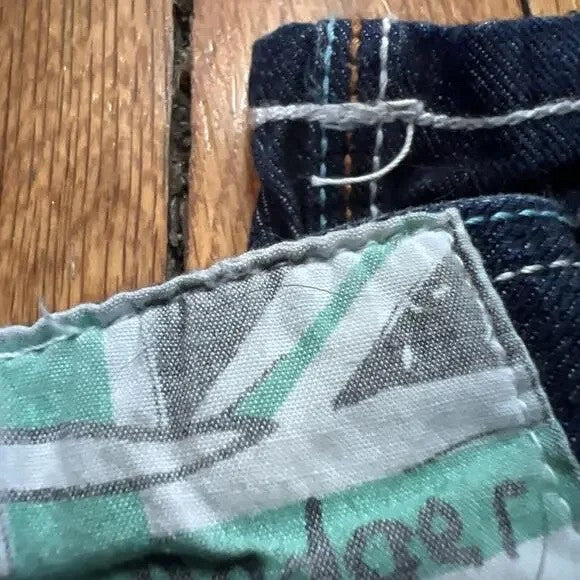 Vintage Artful Dodger Y2K baggy denim jeans embroidered size 34 - photo 10